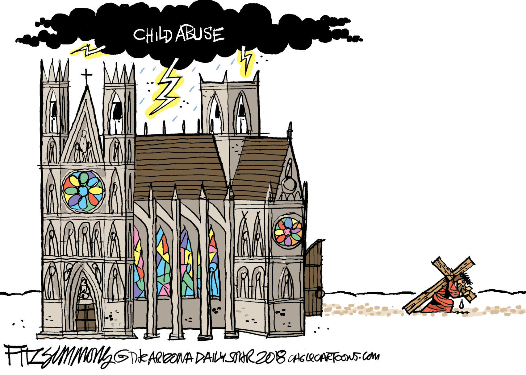 Daily Fitz Cartoon: Church
